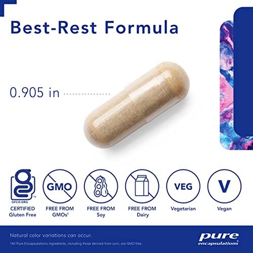 Pure Encapsulations Best-Rest Formula - 120 Capsules, Non-GMO/Vegan