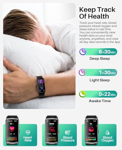 Smartwatch with Calling, Heart Rate, Blood Pressure Monitor