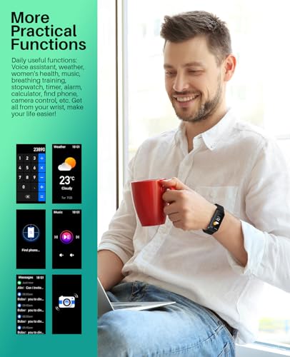 Smartwatch with Calling, Heart Rate, Blood Pressure Monitor
