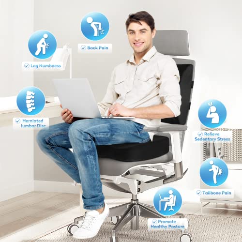 Memory Foam Seat Cushion for Office Chair & Car