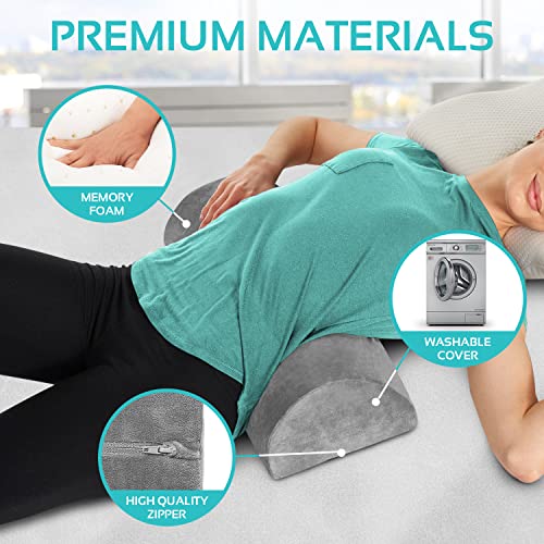 Large Half Moon Bolster Pillow for Total Body Support