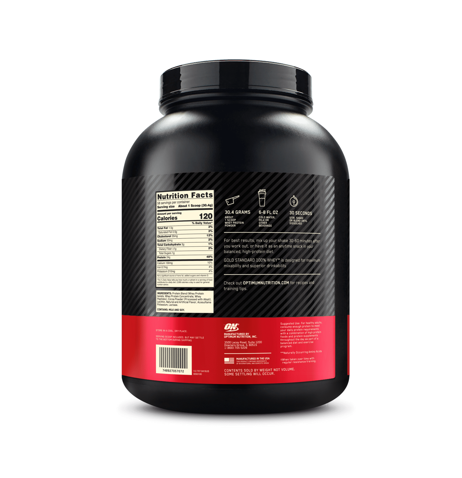 Double Rich Chocolate Whey Protein, 58 Servings