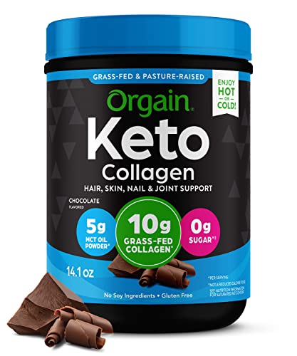 Keto Collagen Chocolate Protein Powder with MCT Oil