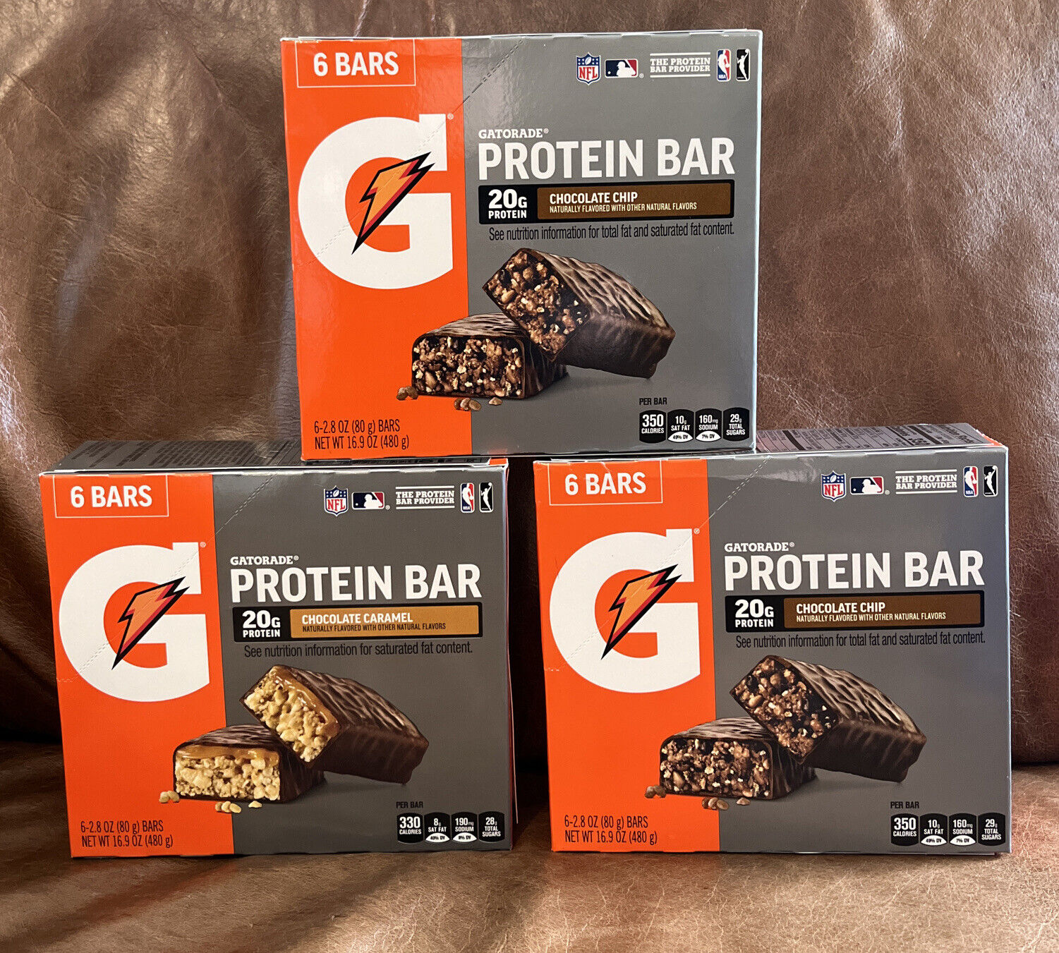 Gatorade Chocolate Chip Protein Bars, 6-Pack
