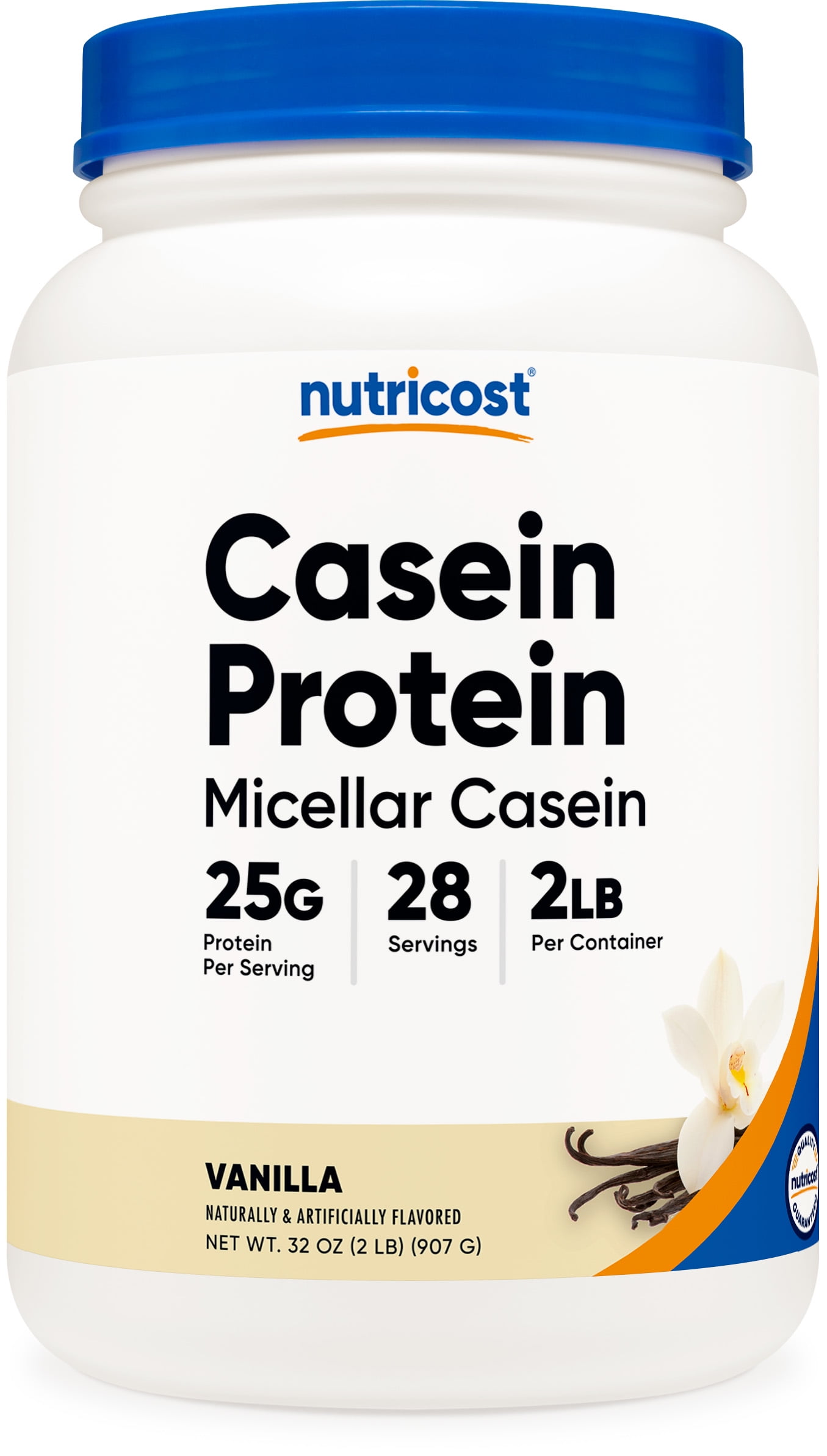 100% Micellar Casein Vanilla Protein, 2lbs