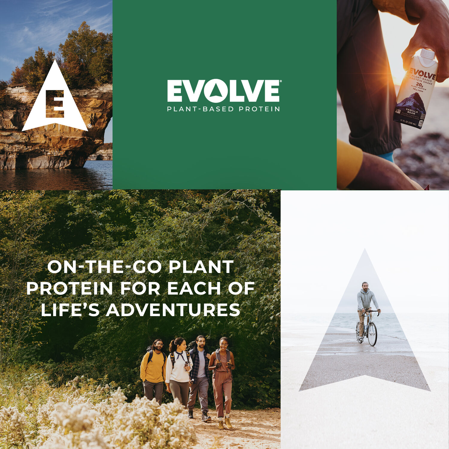 4-Pack Evolve Double Chocolate Plant Protein Shake