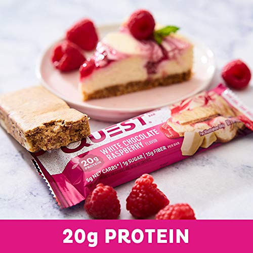 White Chocolate Raspberry Protein Bars - 12-Pack