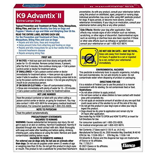 XL K9 Advantix II: Flea & Tick Prevention