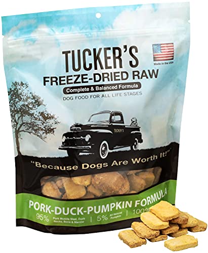 Tucker's Raw Freeze-Dried Dog Food, Pork & Duck 14oz