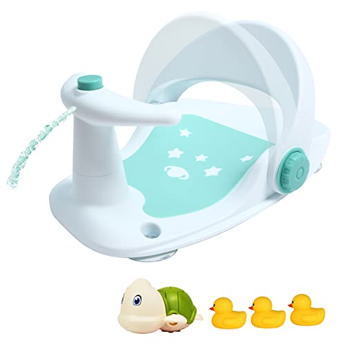 Adjustable Baby Bath Seat with Non-Slip Mat