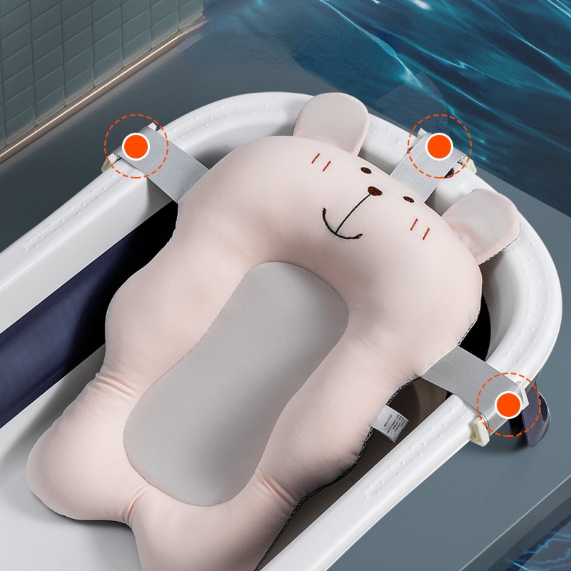 Adjustable Newborn Bathtub Seat with Anti-slip Mat