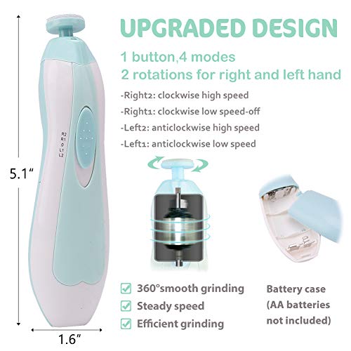 Electric Baby Nail Trimmer with LED Light