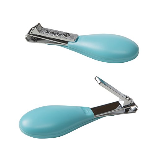 Fold-Up Nail Clipper, Arctic Blue, 2-Pack