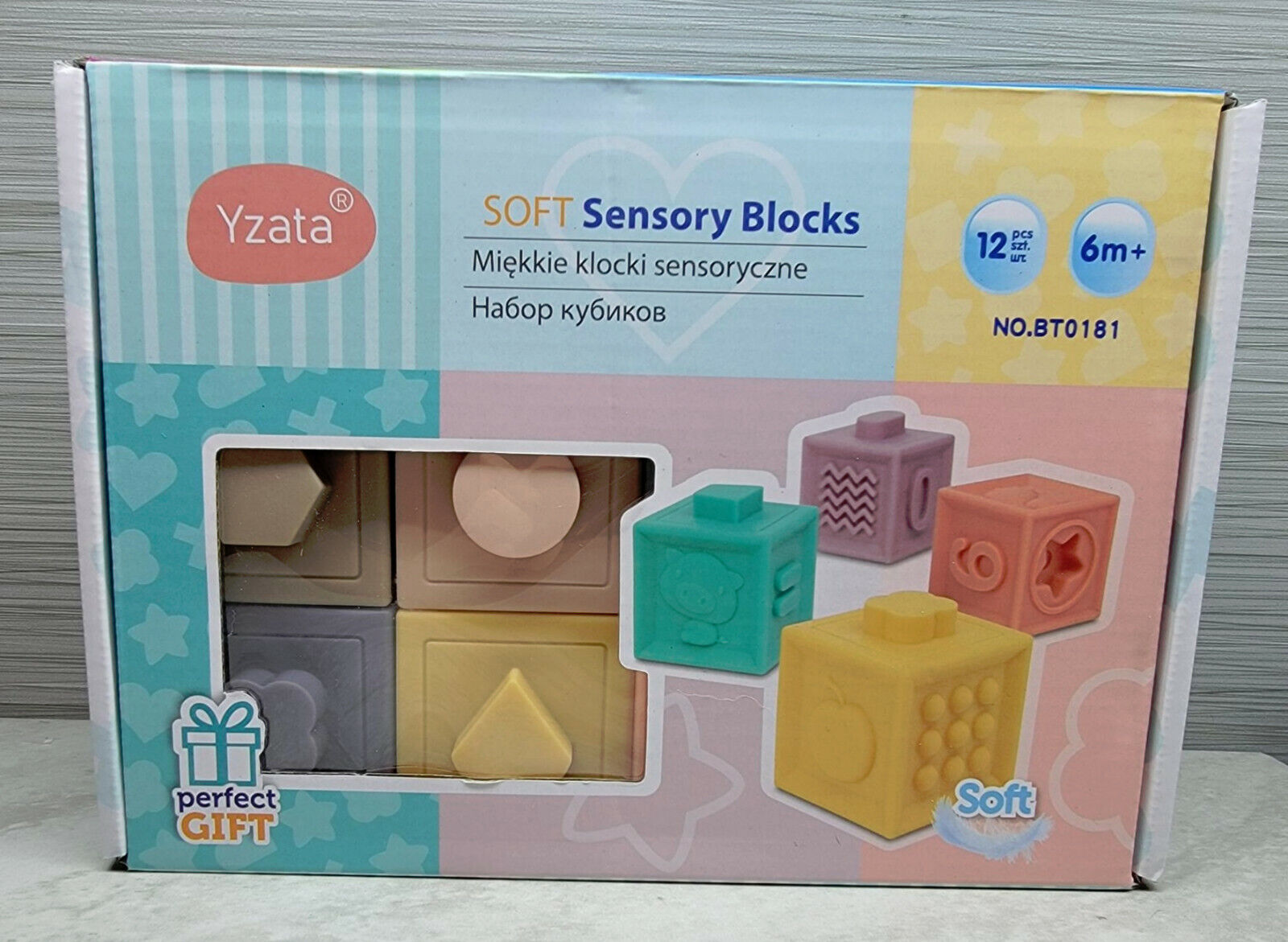 Montessori-style Soft Stacking Baby Blocks