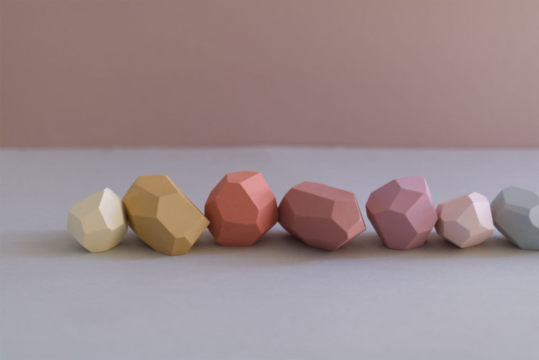 Balancing stones - Pastel tones - set of 10 - Wooden balancing stones - Gift  for kids - Stacking stones - Montessori toys