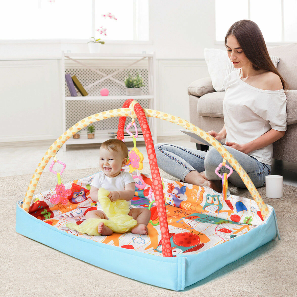 Multifunctional Baby Activity Gym with Hanging Toys