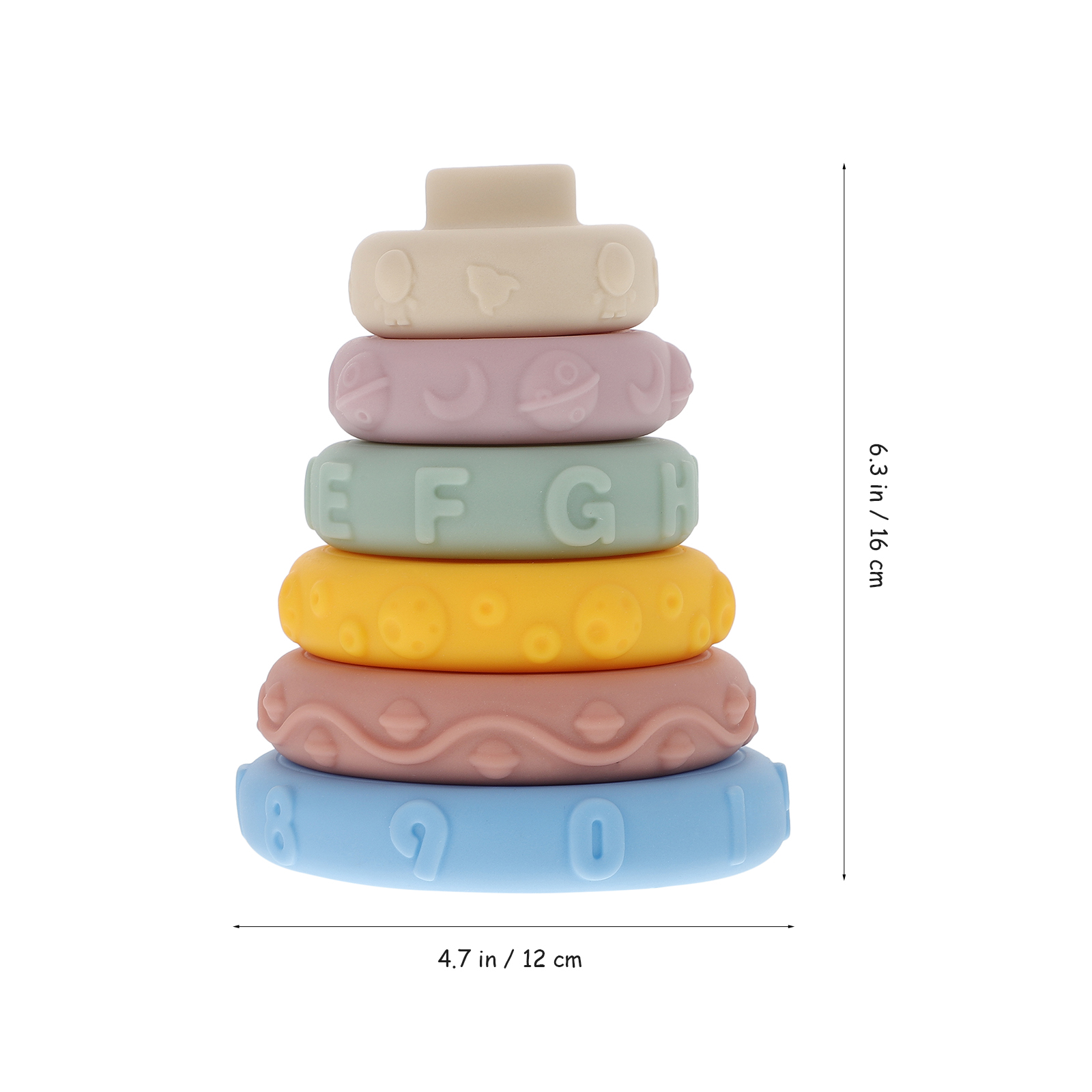 NUOLUX Baby Stacking Rings for Learning & Teething