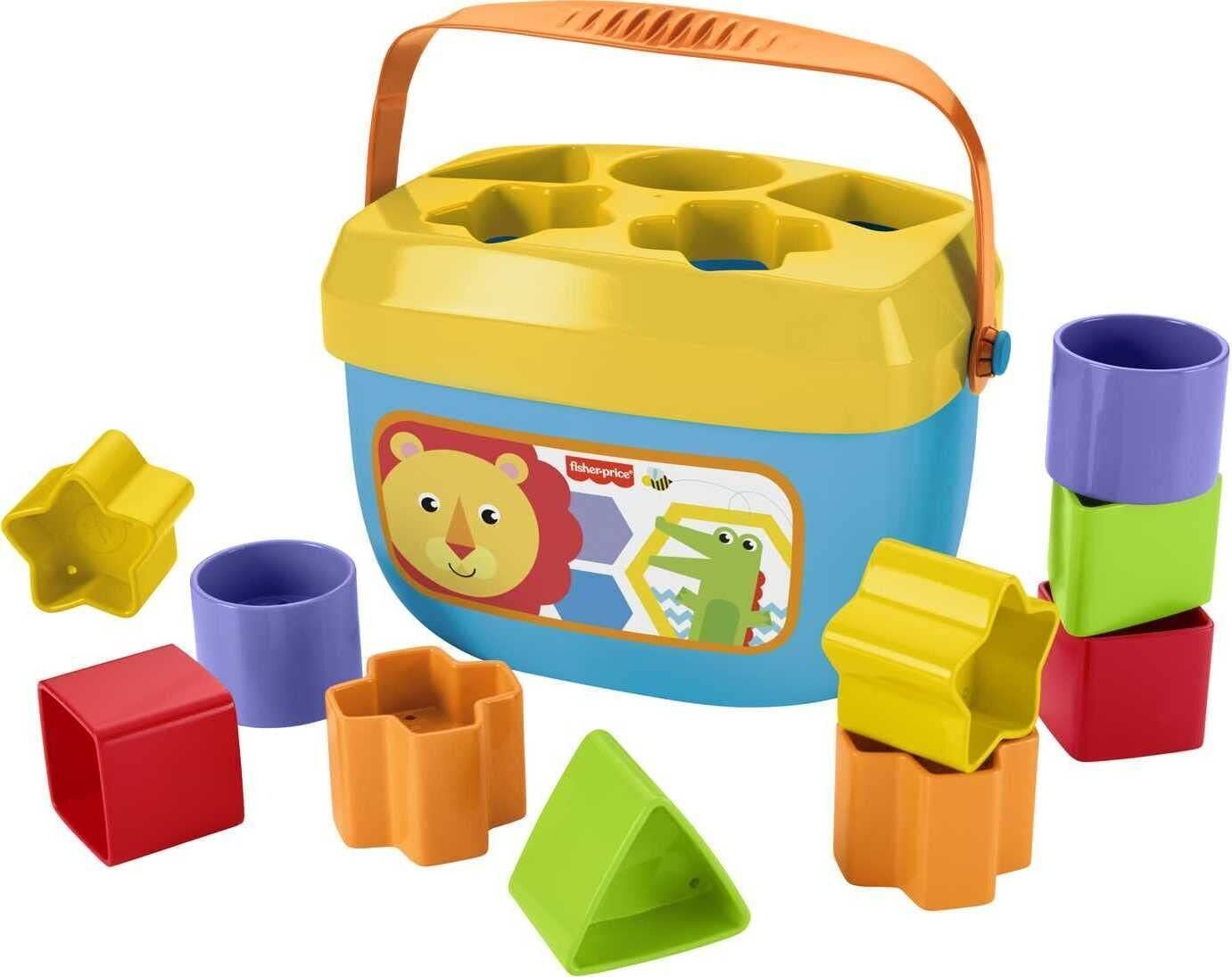 Baby Toy Gift Set: Stacking Toy & Blocks