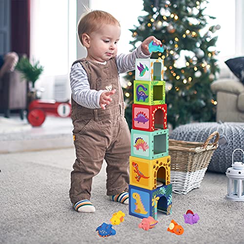 Dinosaur Sorting & Stacking Toys for Babies