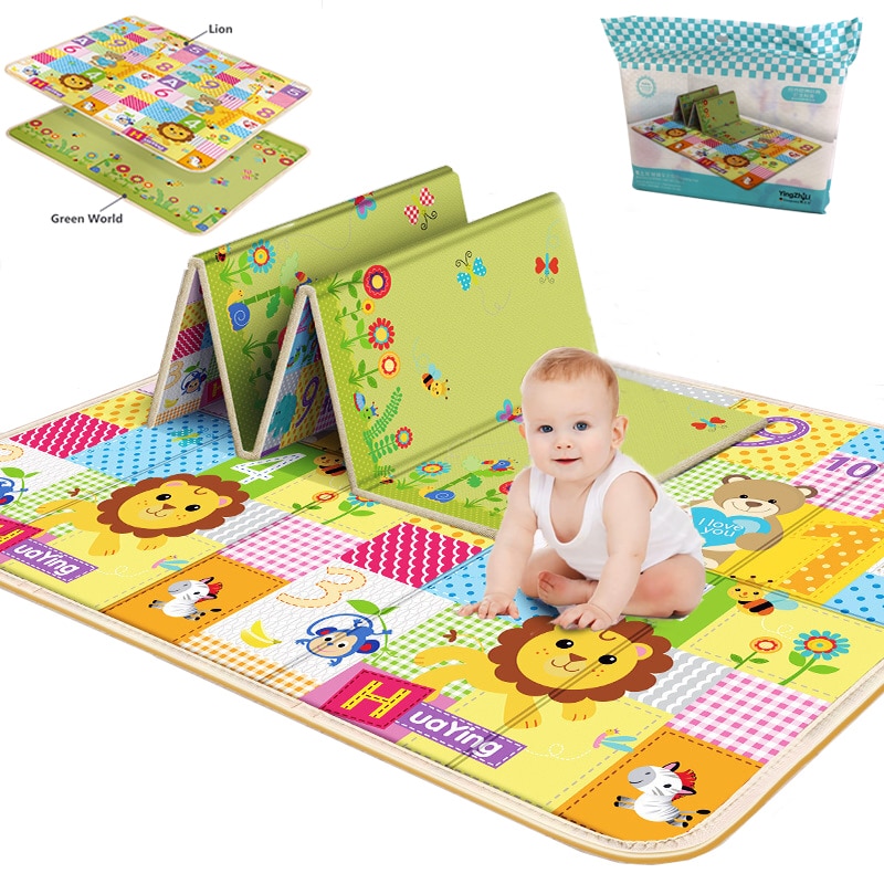 Foldable Educational Baby Play Mat with Toys