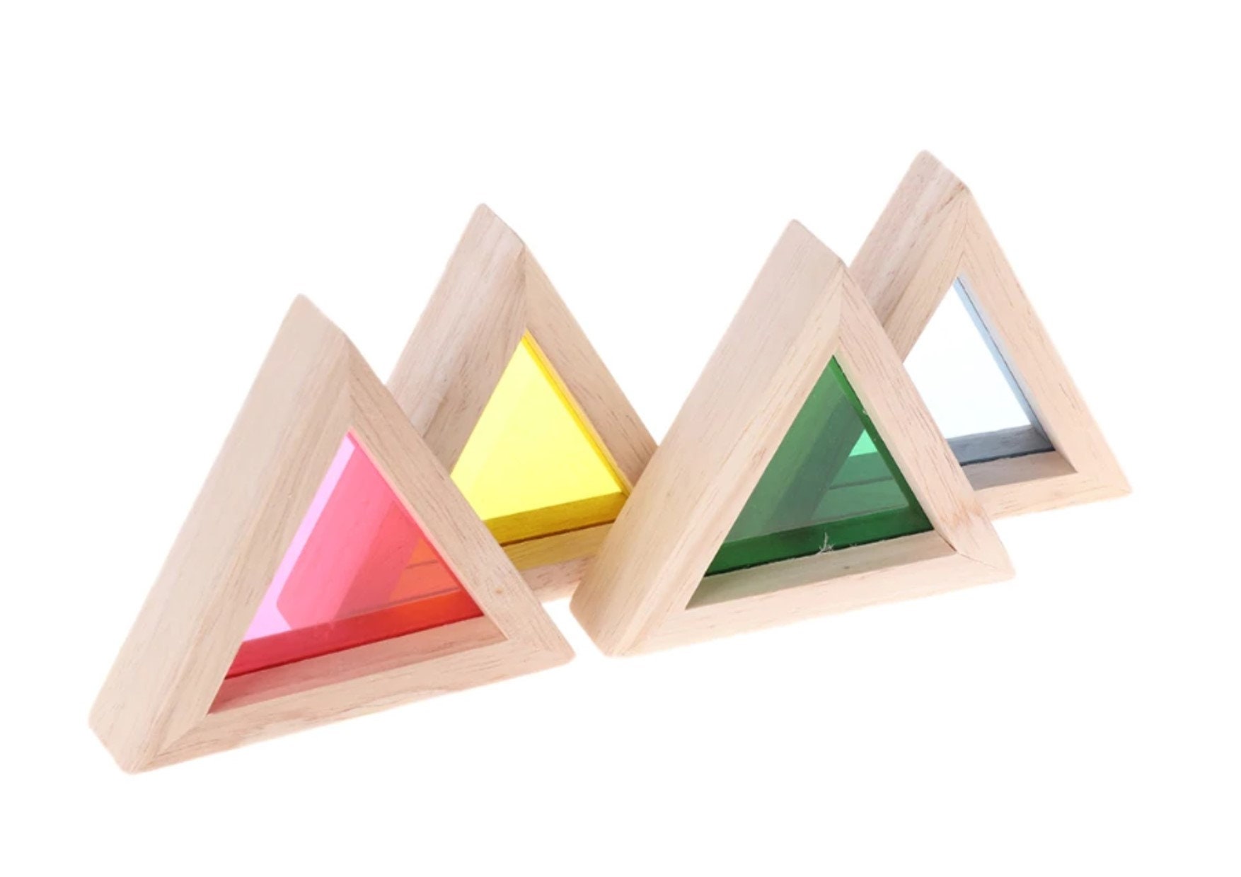 Wooden Acrylic Blocks Set for Sensory Stimulation