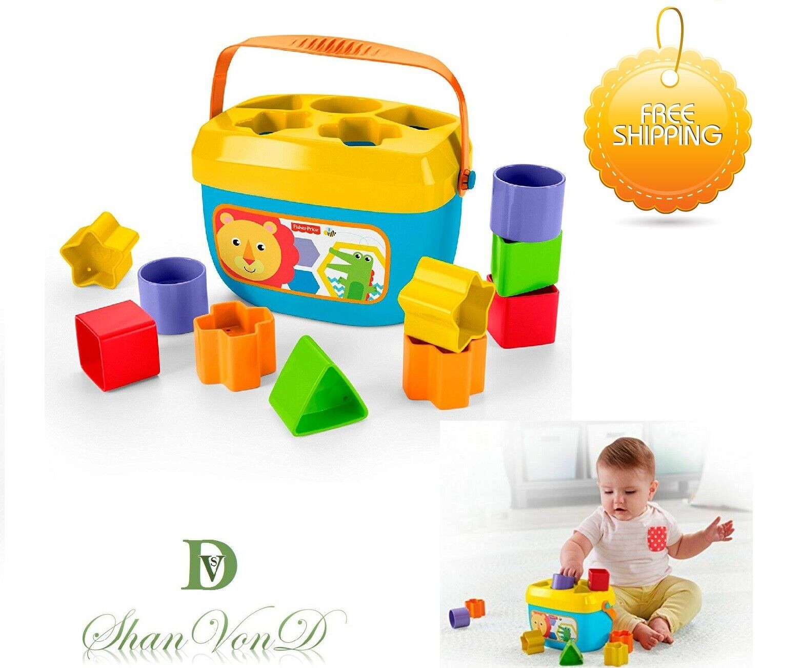 Fisher Price Autism Educational Baby Toy Blocks