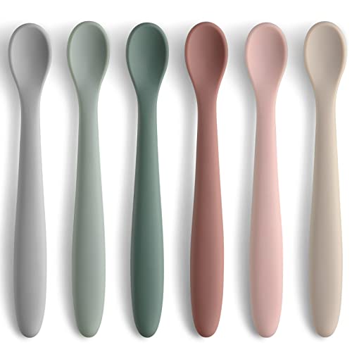 Infant Soft-Tip Silicone Feeding Spoons Set