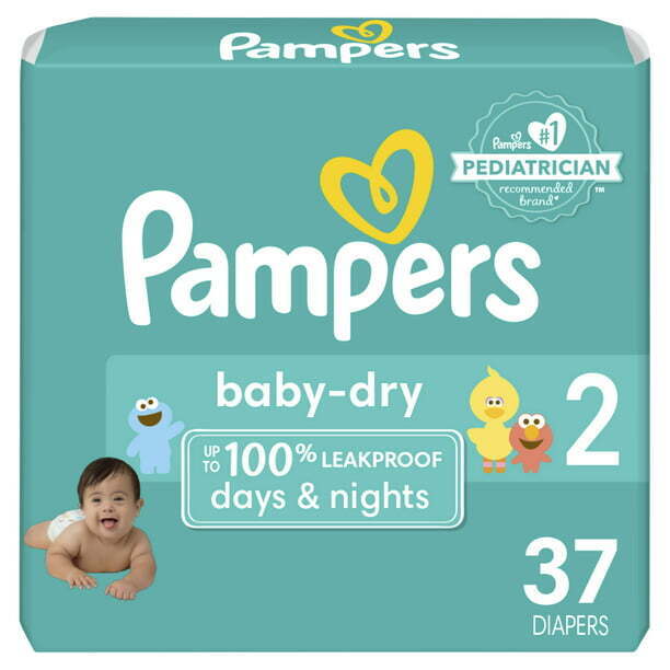 Pampers Baby Dry Disposable Diapers Size 2