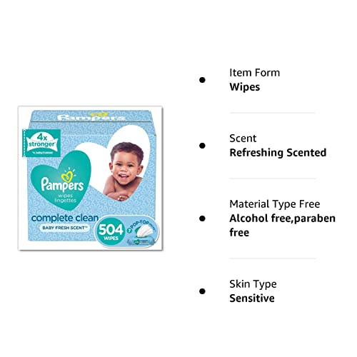 Pampers Baby Fresh Wipes, 7X 504 count