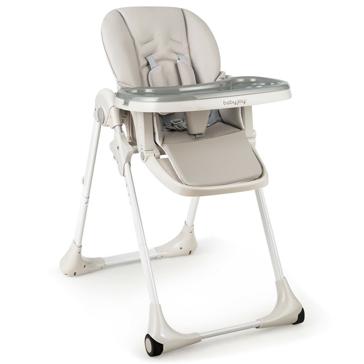 Foldable Baby High Chair with Adjustable Height