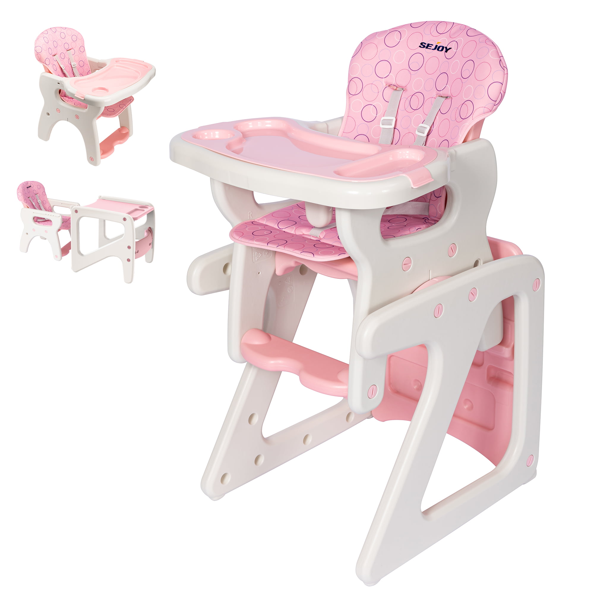 Convertible High Chair and Play Table for Babies