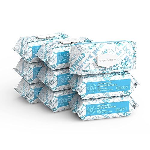 Unscented Baby Wipes, 810 Count (Pack of 9)