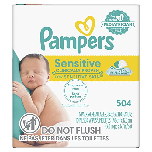 Pampers Sensitive Baby Wipes - 504 Count