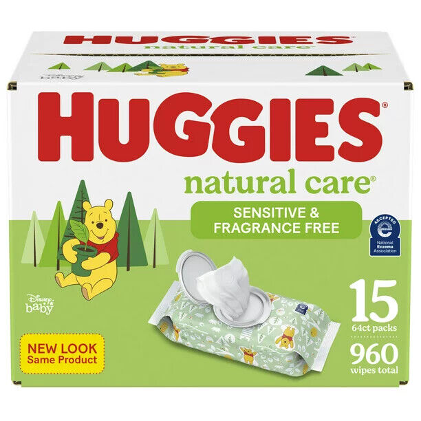 Huggies Natural Care Sensitive Wipes - Multiple Count
