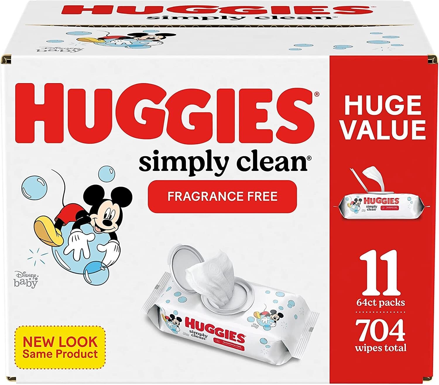 Huggies Simply Clean Baby Wipes, Bulk Pack