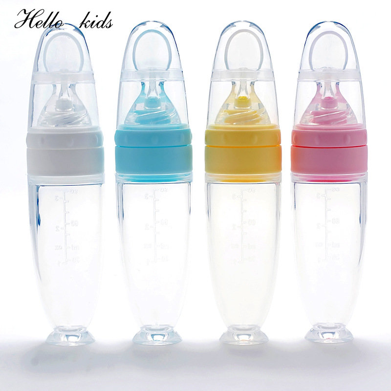 Silicone Infant Feeder with Training Spoon