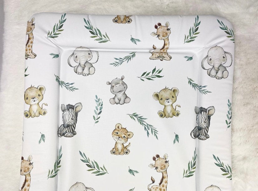 Jungle Safari Changing Mat with Animal Prints