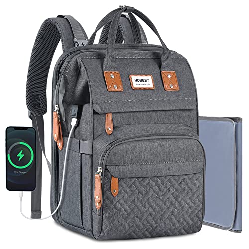 Multifunctional Waterproof Diaper Backpack with USB Port