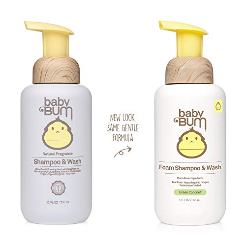 Natural baby shampoo and wash, foam, 355 ml