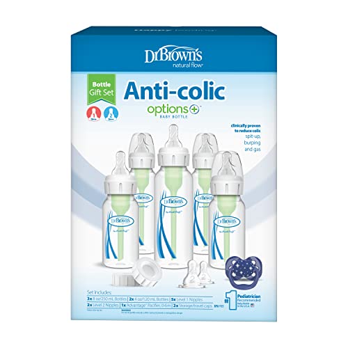 Dr. Brown's Anti-Colic Bottle Gift Set & Pacifier