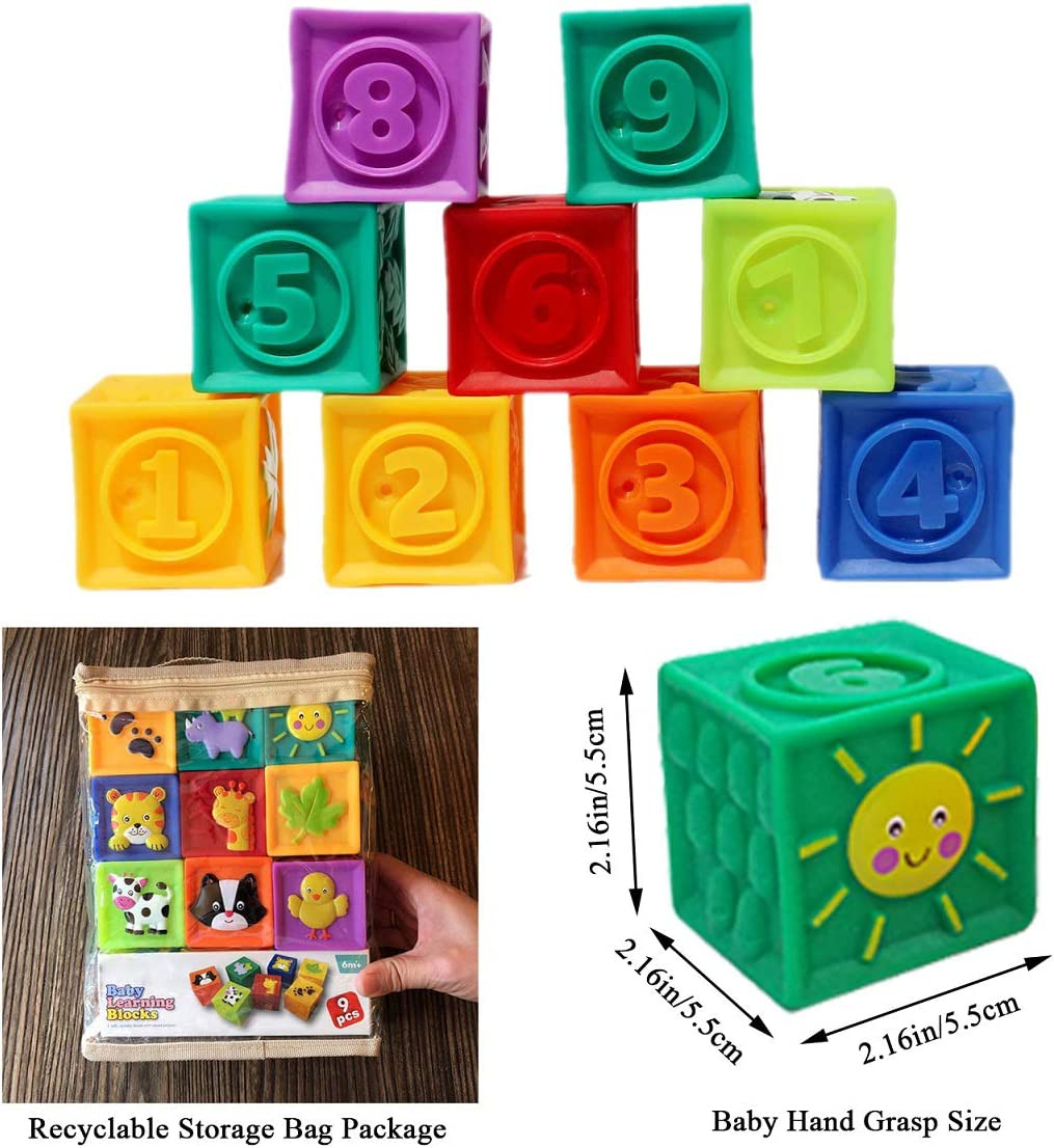 Soft Baby Building Blocks Toy Set (9pcs)
