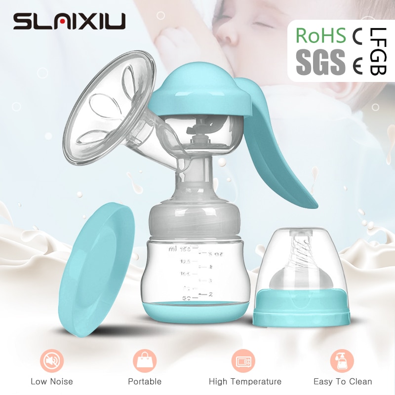 BPA-Free Silicone Manual Breast Pump for Babies