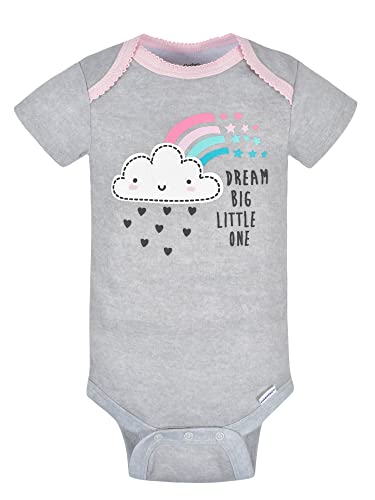 Cloudy Short-Sleeve Onesies Set for Baby Girls