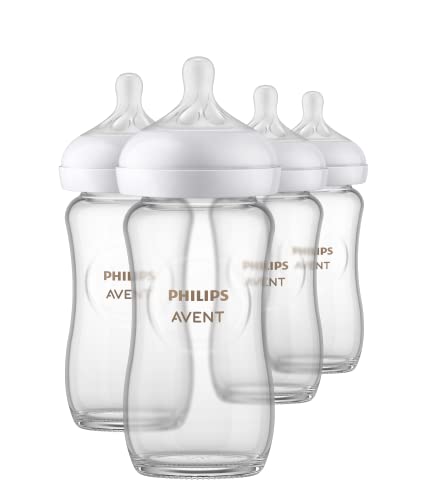 Philips Avent Glass Baby Bottles, 8oz, 4pk
