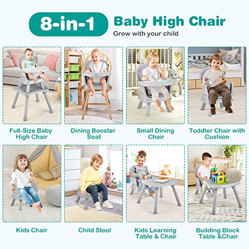 8-in-1 Convertible Baby High Chair
