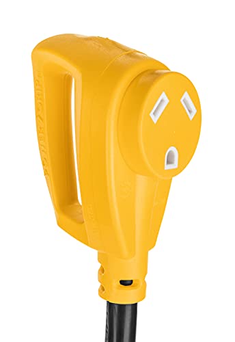 Camco Heavy-Duty Electrical Dogbone Adapter, 50M to 30F
