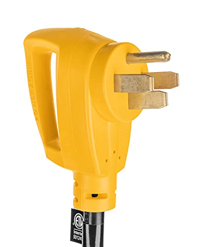 Camco Heavy-Duty Electrical Dogbone Adapter, 50M to 30F