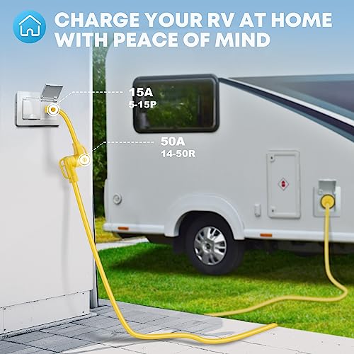 Kohree 50A to 110V RV Power Adapter Cord