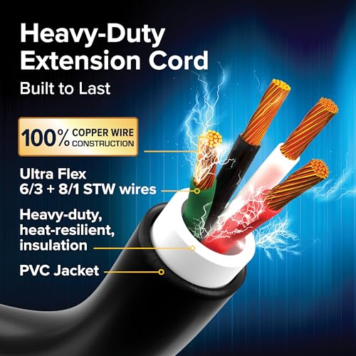 Camco 30-Ft 50 Amp RV Extension Cord - Superior Quality