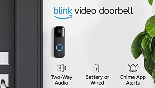 RV Blink Video Doorbell: Two-way audio, HD video, motion, chime, Alexa